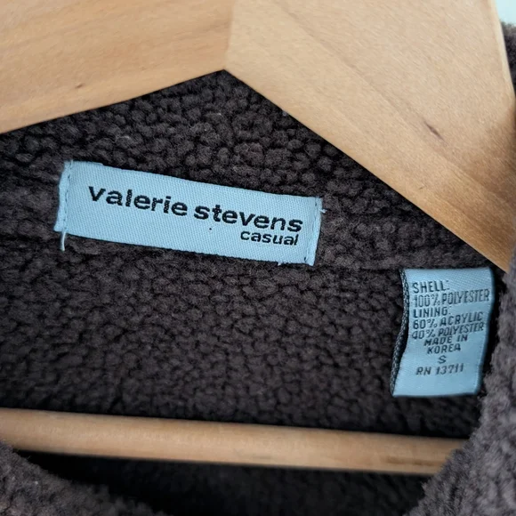 Vintage 70's Suede Shearling Collared Trench Coat In Dark Chocolate Brown - Picture 8 of 8